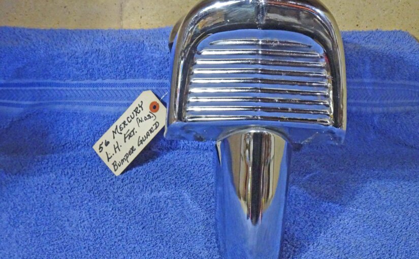 1956 Mercury Chrome Front Bumper Guard NOS
