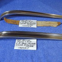 1942 Buick Super Roadmaster Rear Fender Upper & Lower Extension Chrome Mouldings NOS