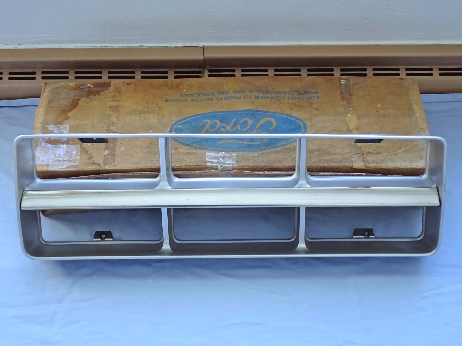 1971 Ford Truck Radiator Grille Insert & Stainless Steel Moulding NOS