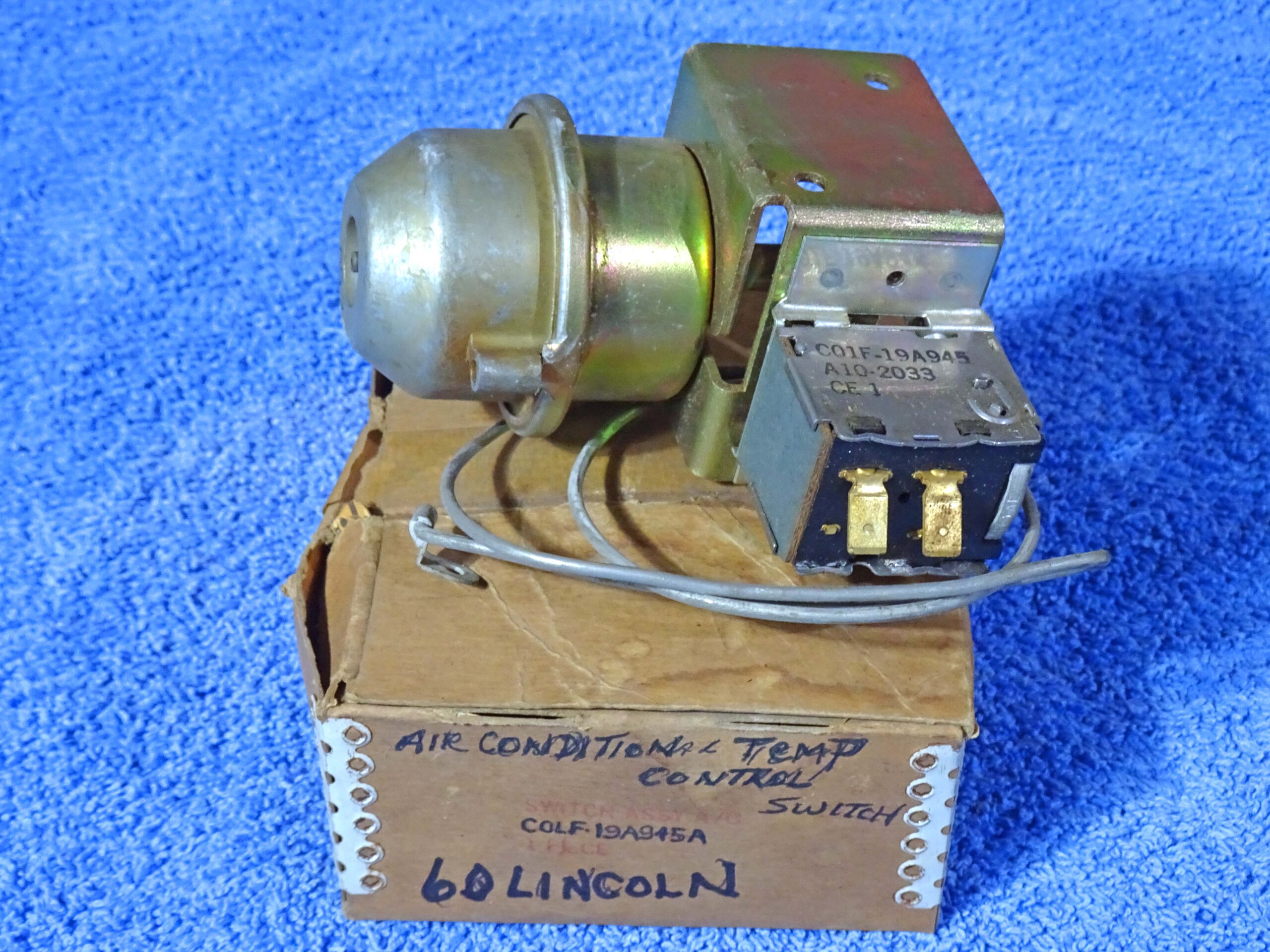 1960 Lincoln AC Air Conditioning & Heater Temperature Control Switch NOS