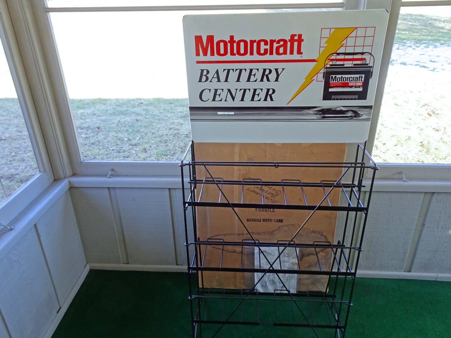 1975 1976 1977 1978 1979 1980 Ford Motorcraft Metal Battery Display ...