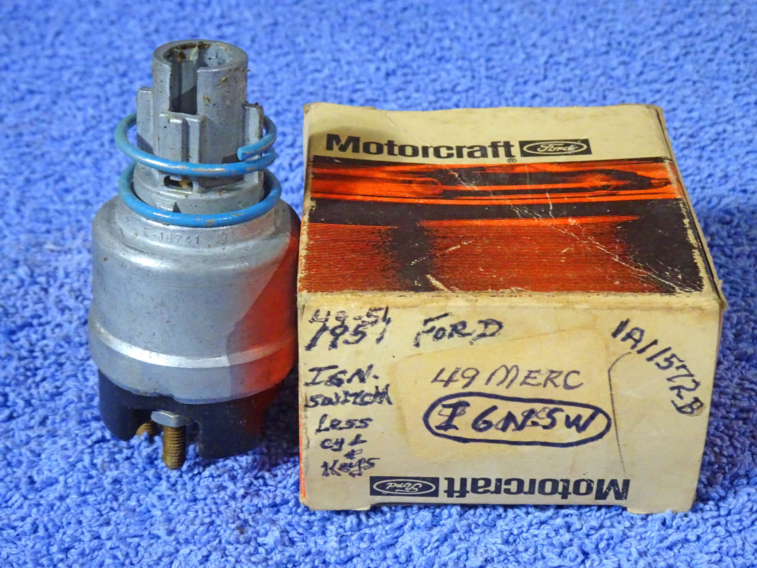 thumbnail image 2 of Dennis Carpenter 1949-1951 Ford Mercury Door & Ignition Lock Tumbler Set (3 Pieces) Keyed Alike 2 of 5