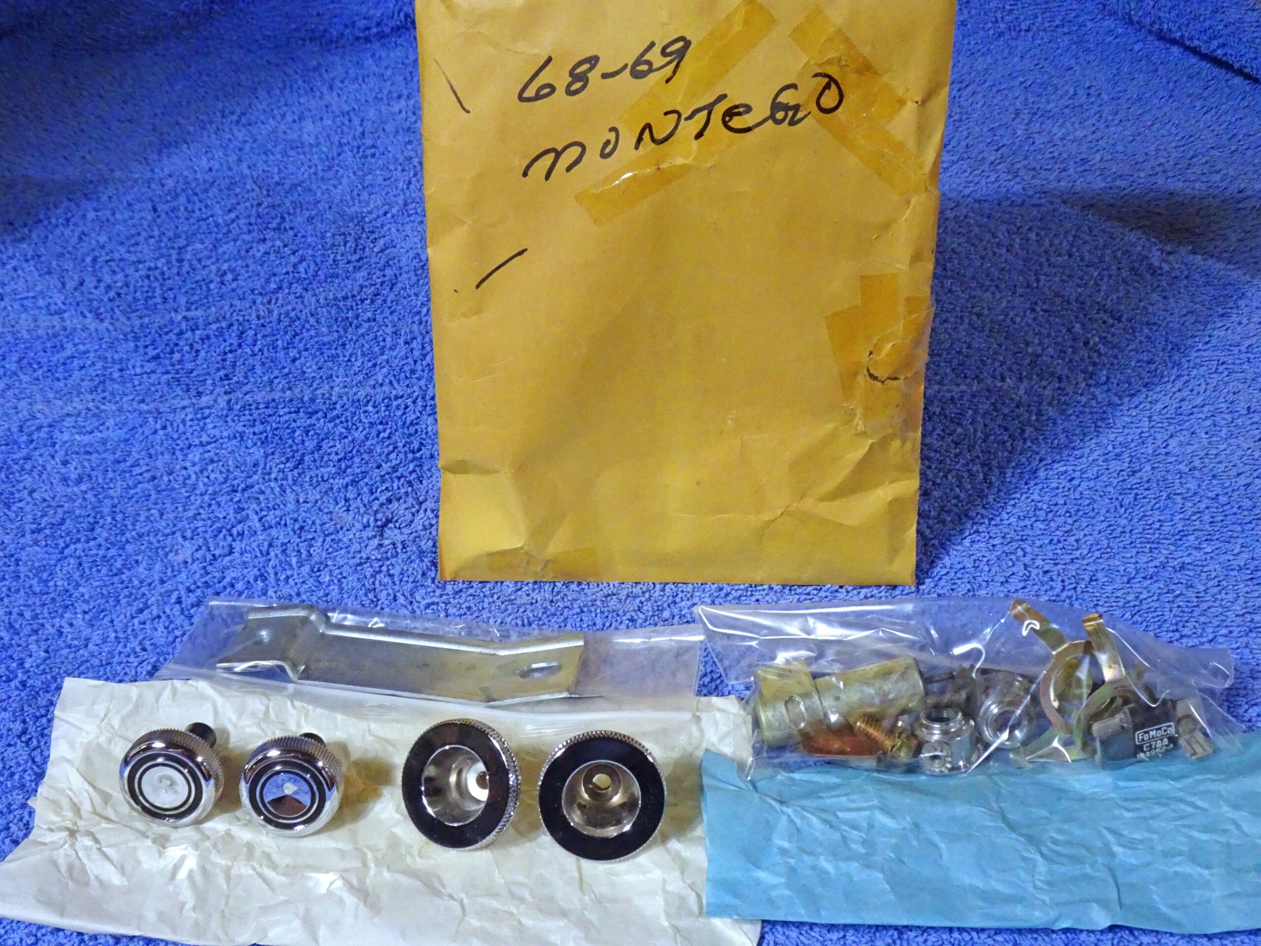 1968 1969 Mercury Montego Accessory AM Radio Installation Kit NOS