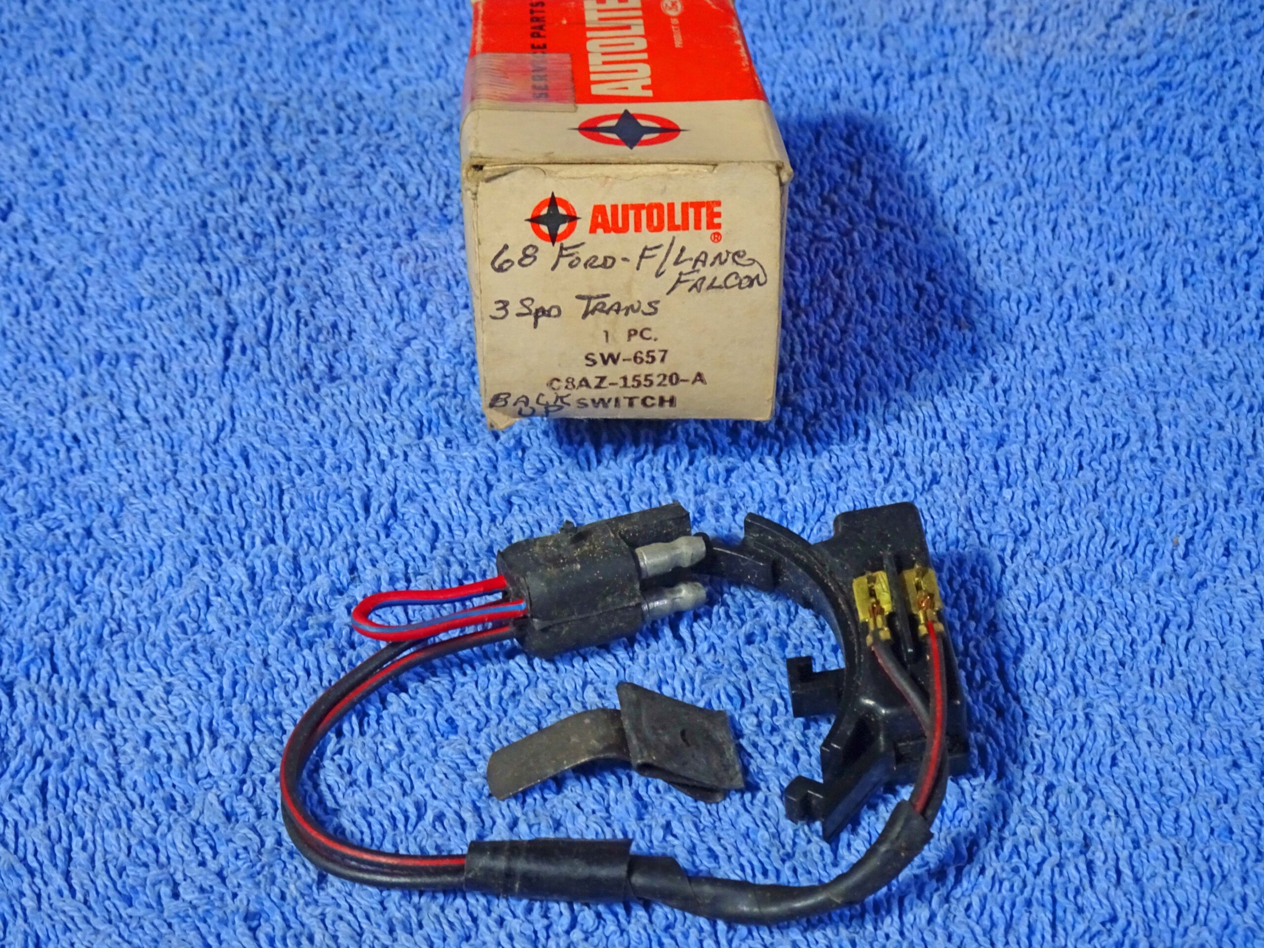 1968 Ford Fairlane Falcon AUTOLITE Backup Lamp Switch NOS