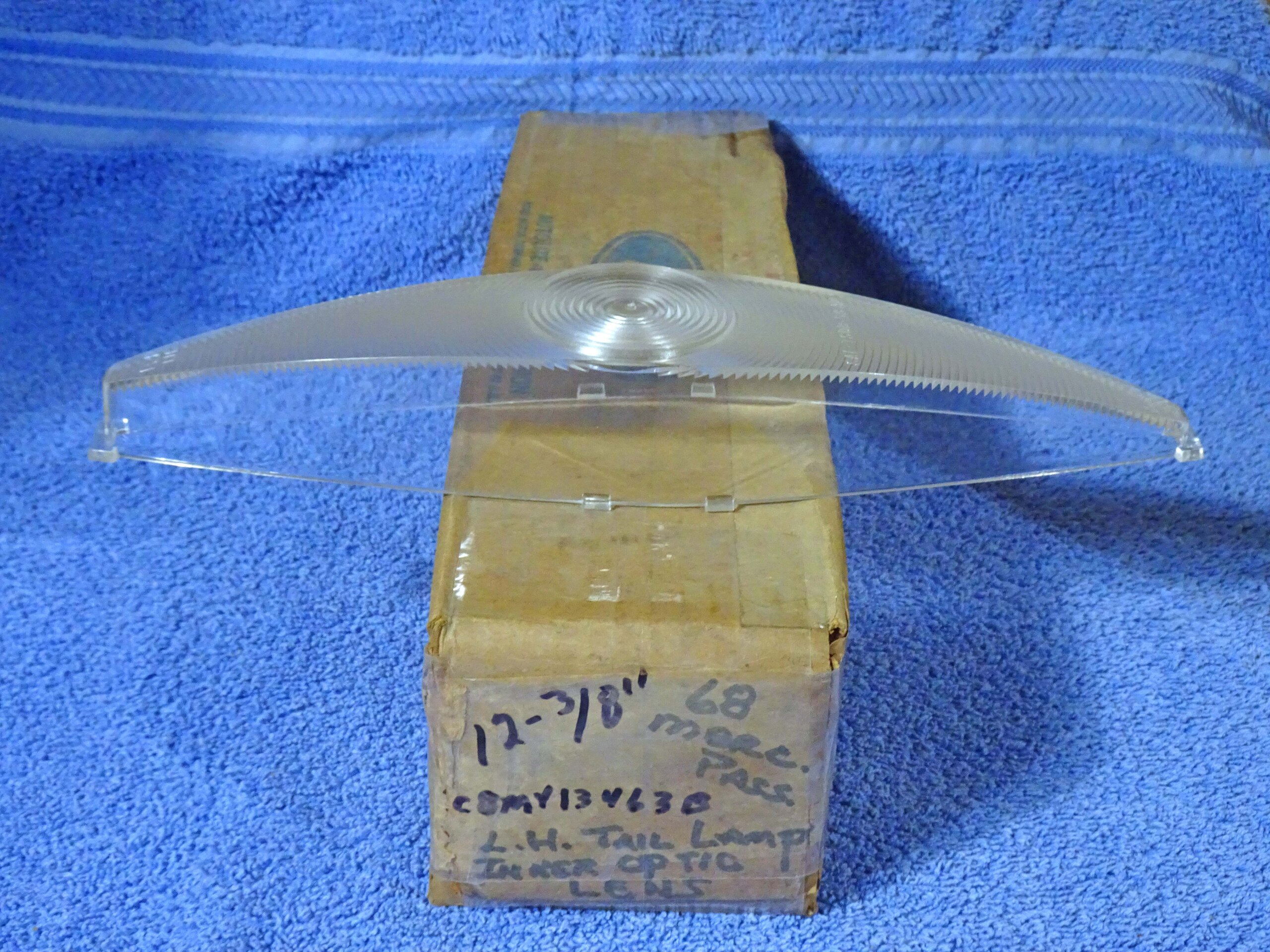 1968 Mercury Colony Park Commuter Station Wagon Inner Optic Tail Lamp Lens NOS