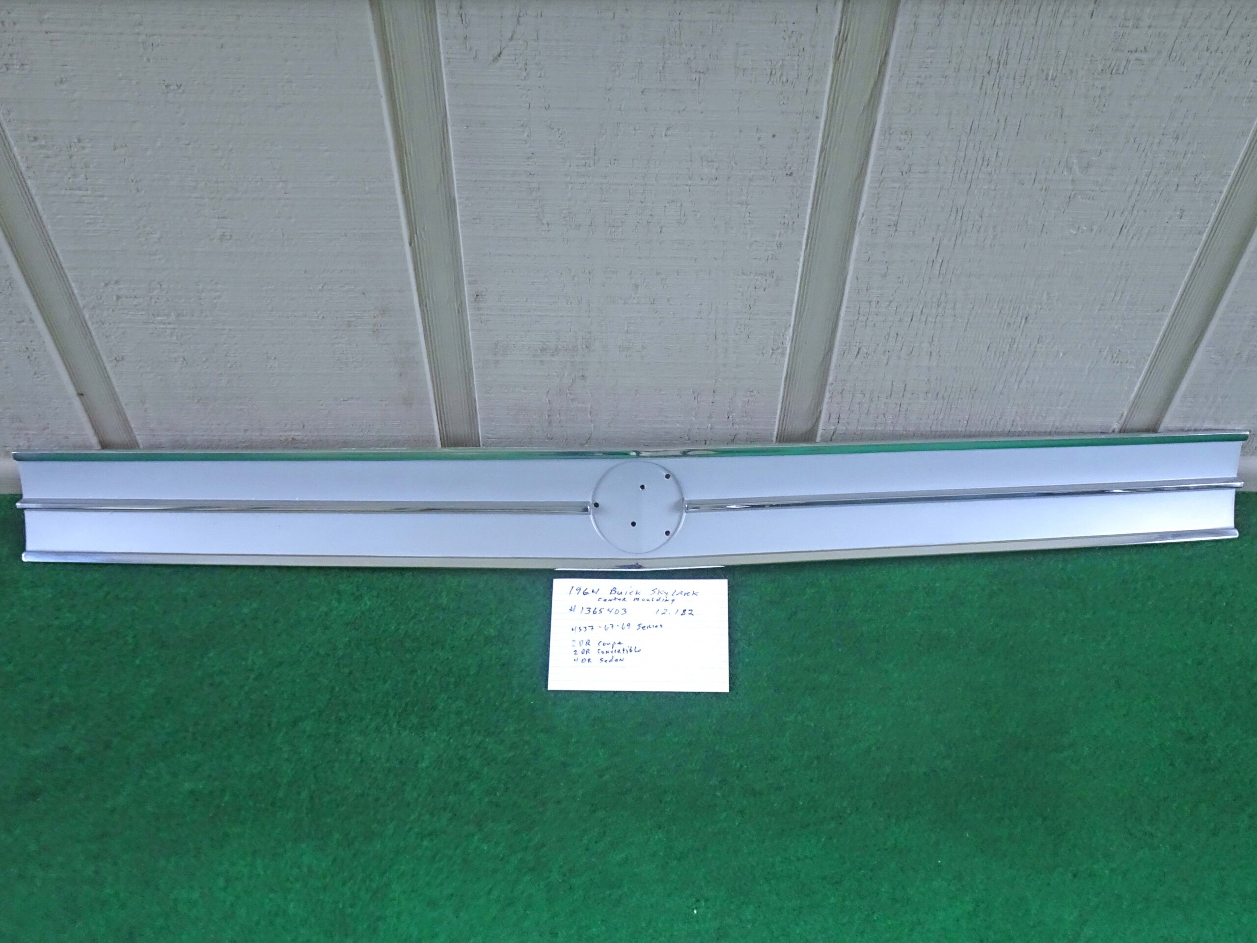 1964 Buick Skylark Rear End Chrome Center Panel Moulding NICE