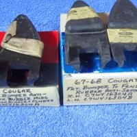 1967 1968 Mercury Cougar Cougar XR7 Front Bumper to Fender Anti Squeak Rubber Filler Pads NOS