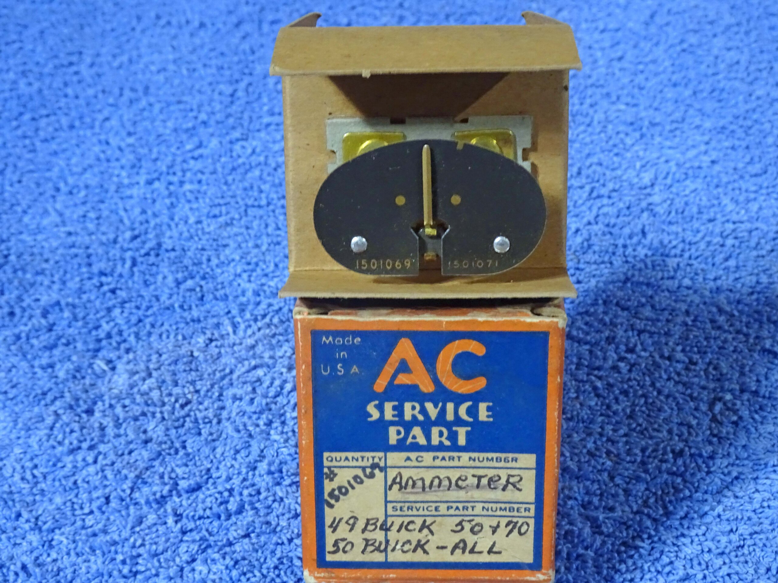 1949 1950 Buick AC Ammeter Gauge NOS