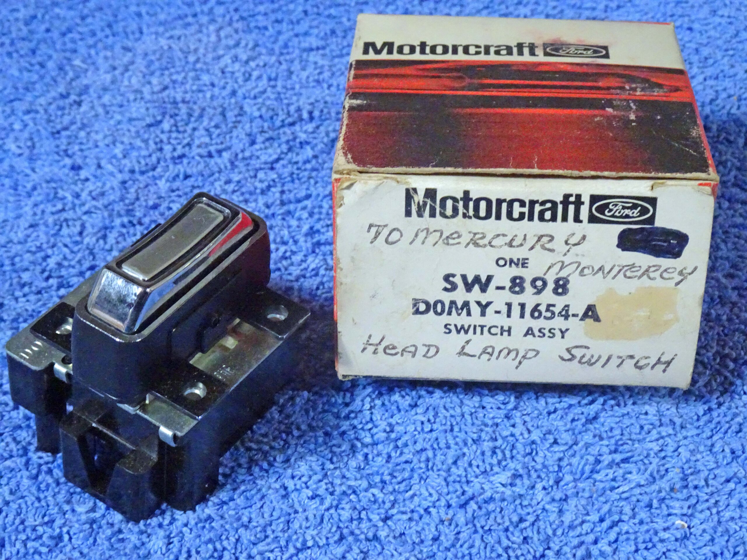 1970 Mercury Monterey Montclair Motorcraft Headlamp Switch NOS