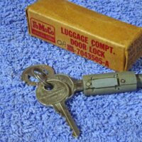 1949 Ford FoMoCo Trunk Lid Lock Cylinder & Keys NOS
