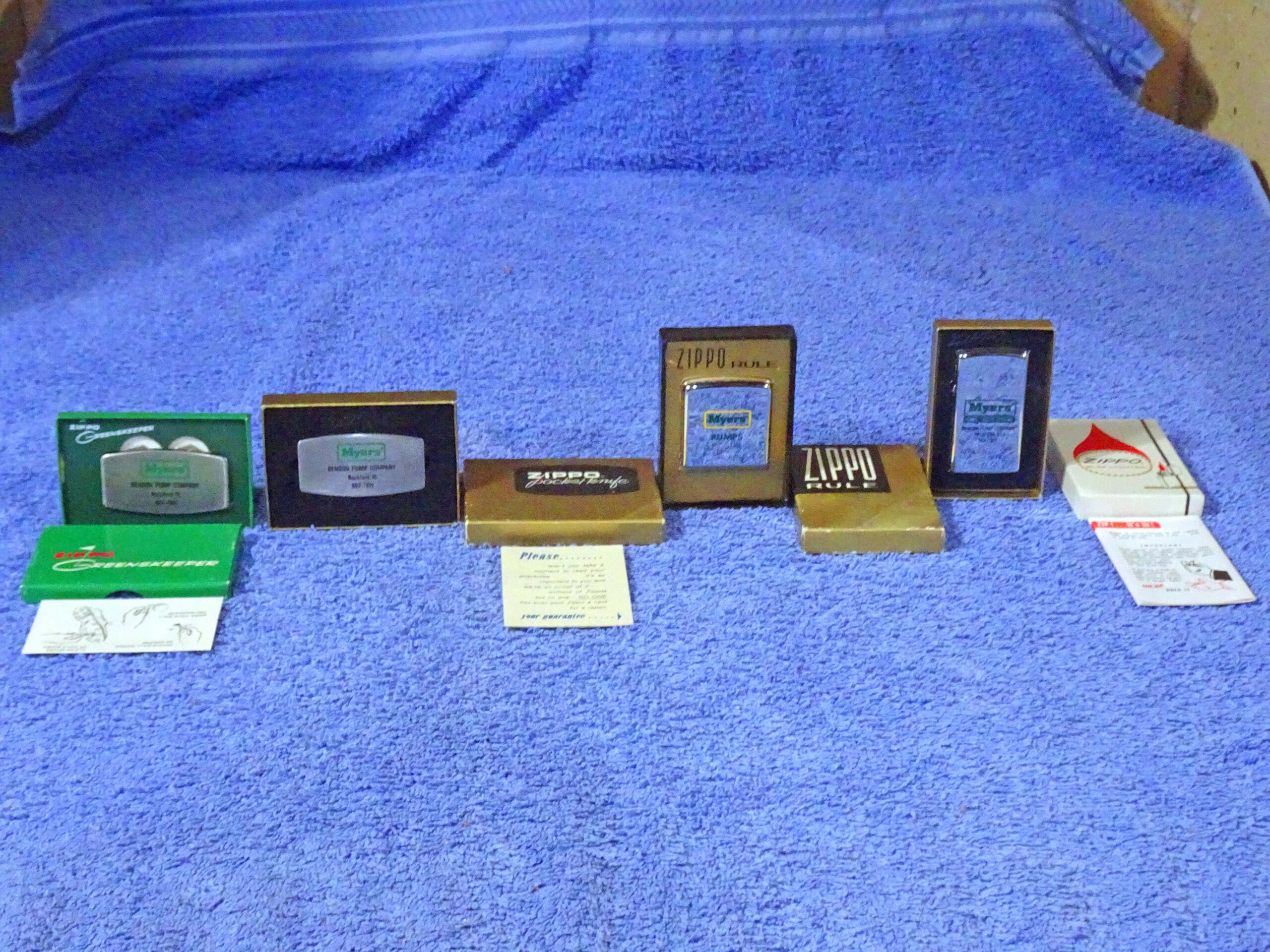 1960s ZIPPO Cigarette Lighter Tape Measure Ruler GreensKeeper Pocket Knife NOS Lot 4