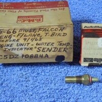 1965 1966 Ford Fairlane Mustang Falcon Thunderbird Motorcraft Engine Unit Water Temperature Indicator Sender Switch Assembly NOS