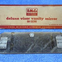 1949 1950 1951 1952 1953 1954 1955 1956 Ford Ford Truck Lincoln Mercury FoMoCo Accessory Metal Back Deluxe Visor Vanity Mirror NOS