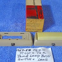 1957 1958 Ford Truck Dome Lamp Body, Lens, & Switch (Used) & Dome Lamp Body & Switch NOS