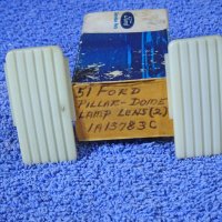 1951 Ford Pillar Dome Light Lamp Lenses NOS