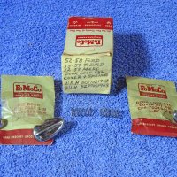 1952 1953 1954 1955 1956 1957 1958 Ford Thunderbird Mercury Door Lock Cylinder Chrome Covers & Springs NOS