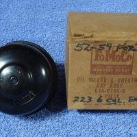 1952 1953 1954 1955 1956 1957 1958 1959 Ford FoMoCo 223 6 Cylinder Engine Oil Filler & Breather Cap Assembly NOS