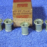 1956 1957 1958 1959 Ford Mercury Map Light Lamp Courtesy Light Lamp Trunk Light Lamp Sockets NOS