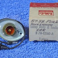 1957 1958 Ford FoMoCo Rear License Lamp Body & Socket Assembly NOS