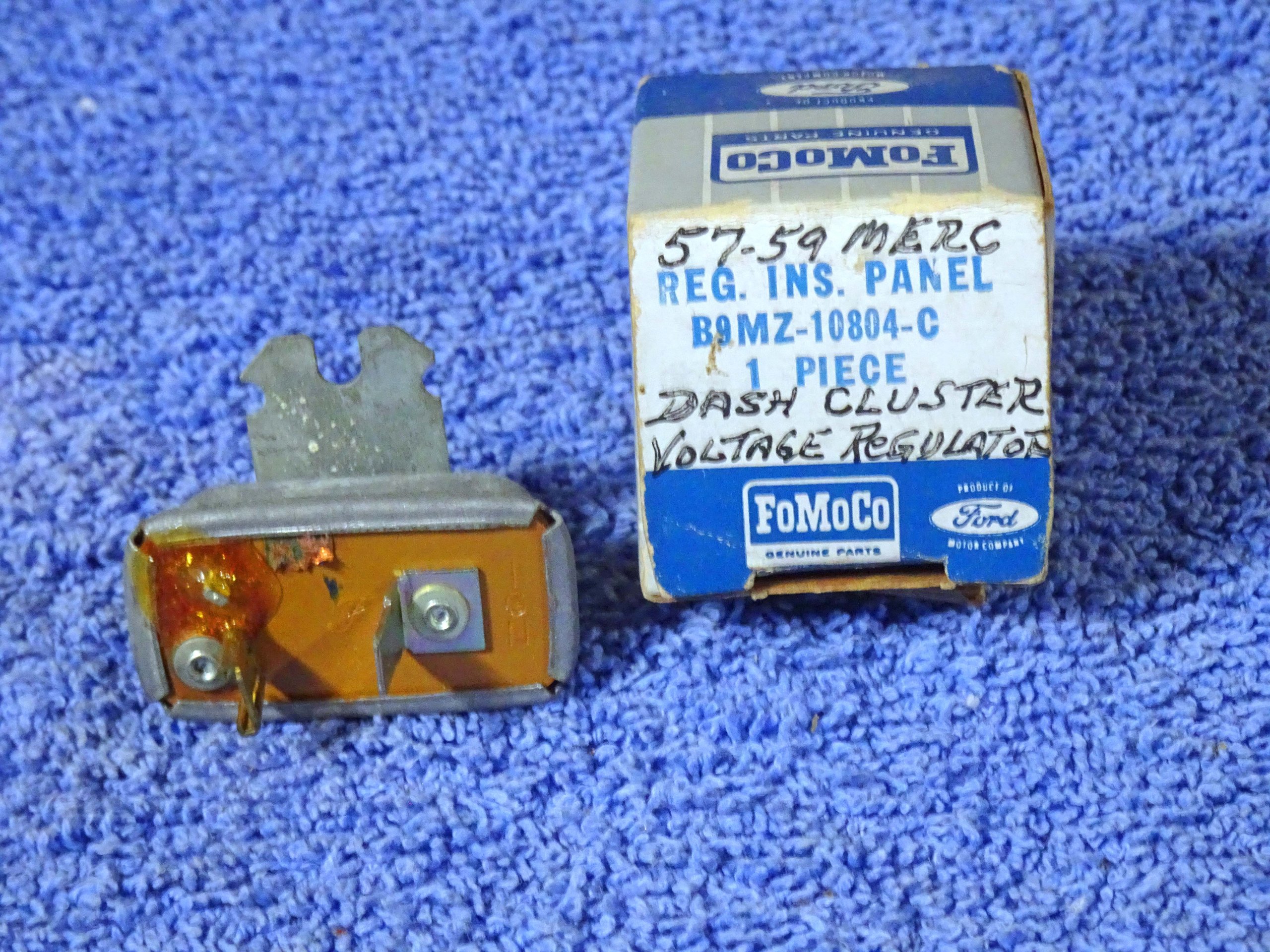 1957 1958 1959 Mercury Instrument Panel Dash Cluster Voltage Regulator NOS