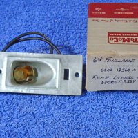 1964 Ford Fairlane FoMoCo Rear License Plate Socket Assembly NOS