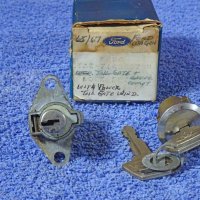 1965 1966 1967 Ford Station Wagon Tail Gate with Power Window & Glove Compartment Lock Cylinder & Keys NOS