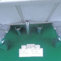 1955 Mercury Front Chrome Bumper Guards & (in between upper & lower bumpers) Vertical Bars NOS & Very Good Used