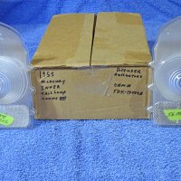 1955 Mercury Inside Tail Light Lamp Optic Inner Diffuser Reflex Reflector Lenses NOS