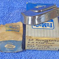 1960 Ford Thunderbird RH Rear of Door Belt Breakover Cap Moulding NOS
