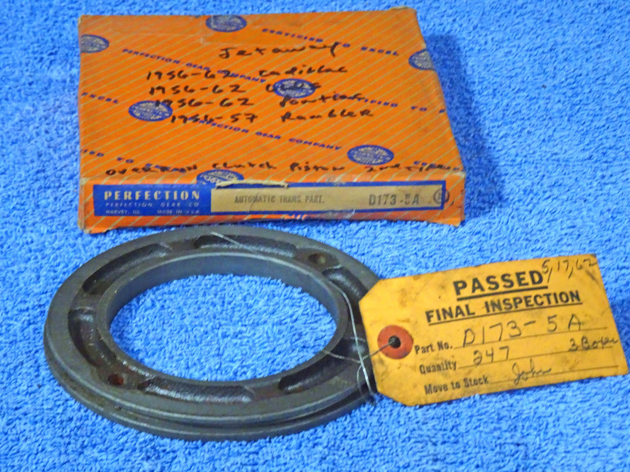 1956 1957 1958 1959 1960 1961 1962 Cadillac Oldsmobile Pontiac Rambler Jetaway Transmission Over Run Clutch Piston NOS NORS