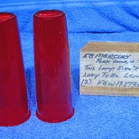 1958 Mercury Park Lane Turnpike Cruiser Tail Light Lamp Side Running Light Lamp Tube Lenses NOS