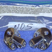 1965-1972 Chevy Chevelle Pontiac GTO Buick GS Oldsmobile 442 Sun Visor Chrome Supports NOS
