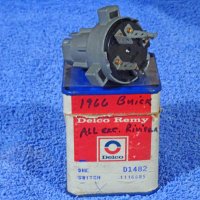1966 1967 Chevrolet Camaro Pontiac Firebird Buick GS Gransport Oldsmobile Cutlass 442 Delco Remy Ignition Switch NOS