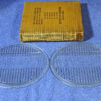 1920 1921 1922 1923 1924 1925 1926 1927 1928 1929 1930 UNITED LENS  PARABEAM 8-3/4" x 7-1/2"  Car or Truck Flat Glass Lenses NOS