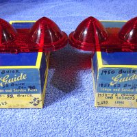 1950 1951 1952 Buick Tail Light Lamp Lenses NOS