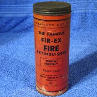 1950 1951 1952 1953 1954 1955 1956 1957 1958 1959 1960 THE FAMOUS FIRE-EX Powder FIRE EXTINGUISHER-THROW FORCIBLY NOS