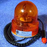 1950-1960 Peterson Manufacturing Vintage 771 12 Volt Amber Strobe Beacon Flashing Emergency Roof or Dash Warning Light NOS