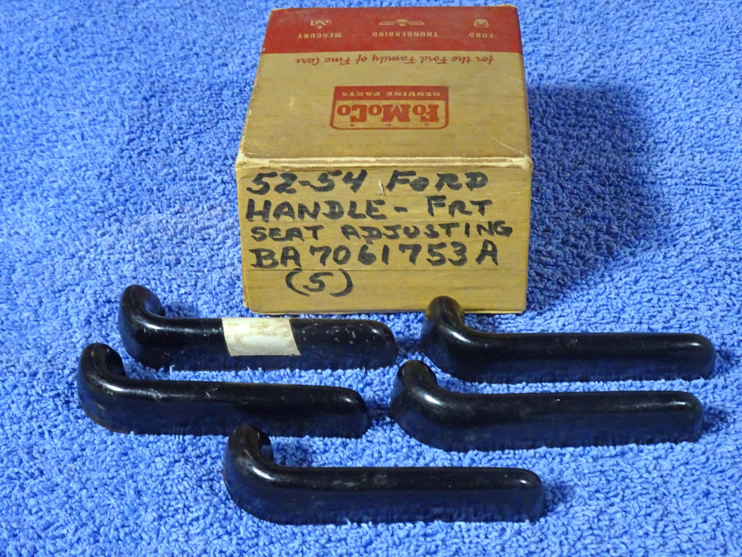 1952 1953 1954 Ford Front Seat Adjusting Handles NOS