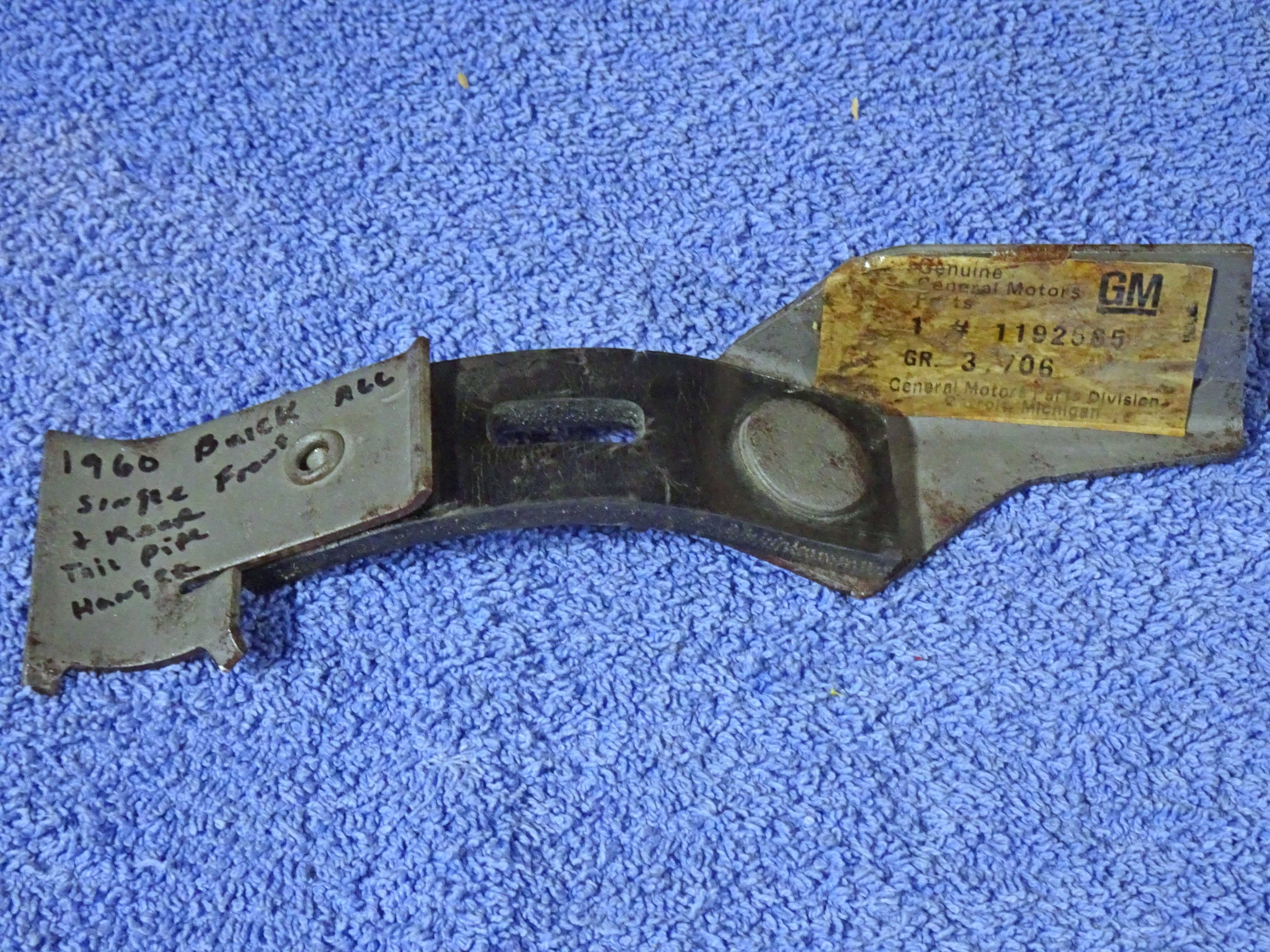 1960 Buick All Single Exhaust Front & Rear Tail Pipe Hanger NOS