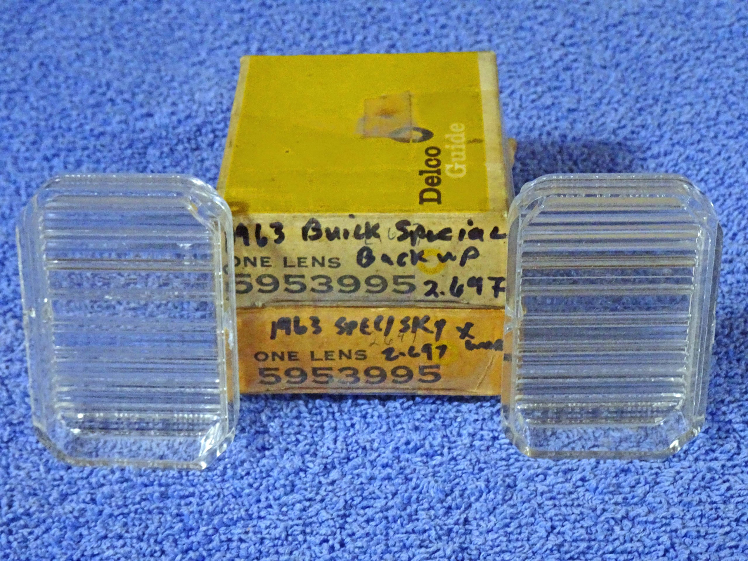 1963 Buick Special Skylark Backup Light Lamp Lenses NOS