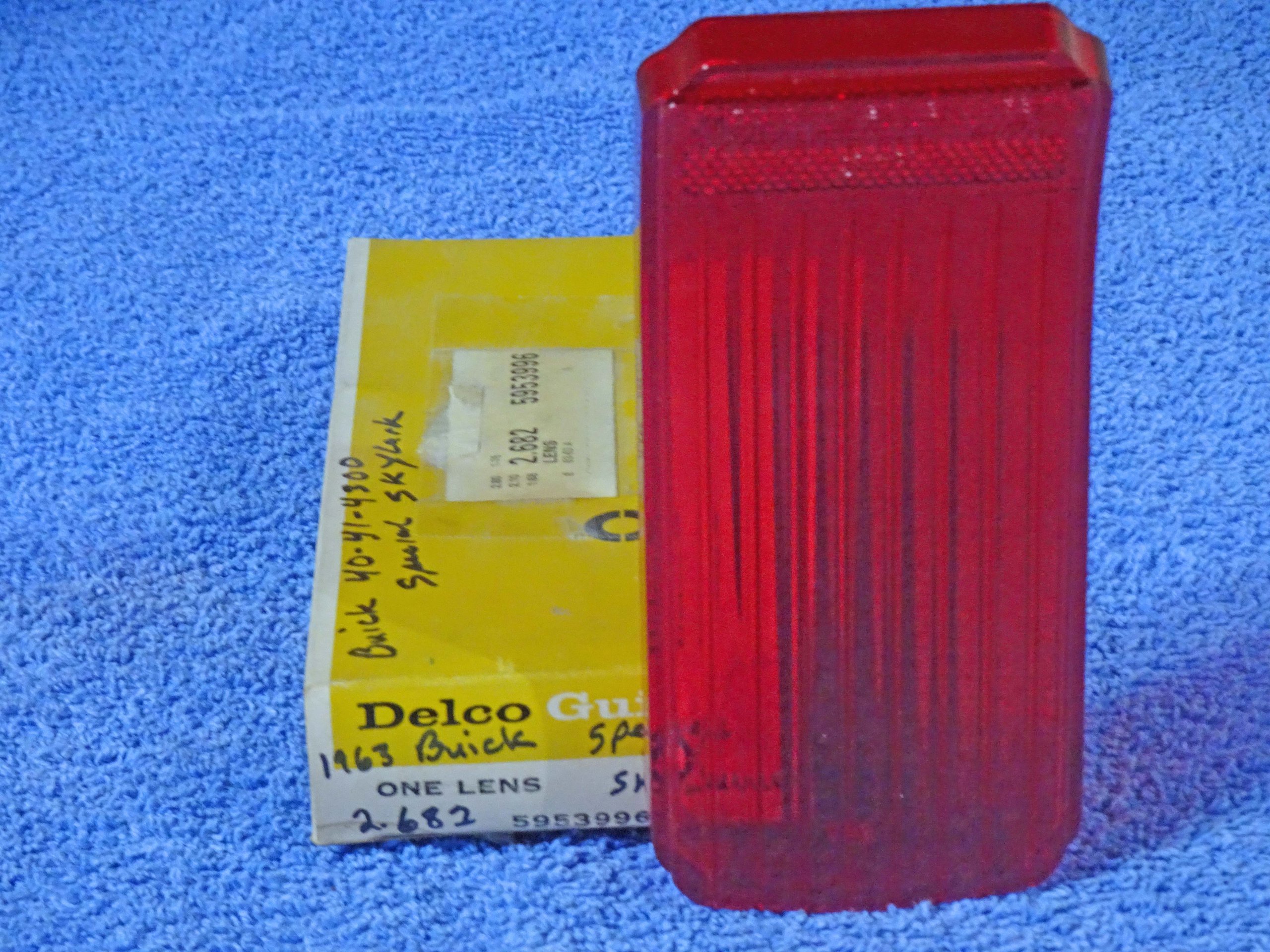 1963 Buick Special Skylark Tail Light Lamp Lens NOS