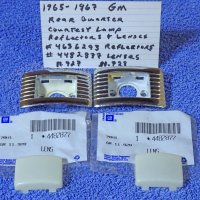 1965 1966 1967 GM Buick Skylark GS Gransport Convertible Rear Quarter Chrome Courtesy Reflector Light Lamp Bodies & Lenses NOS