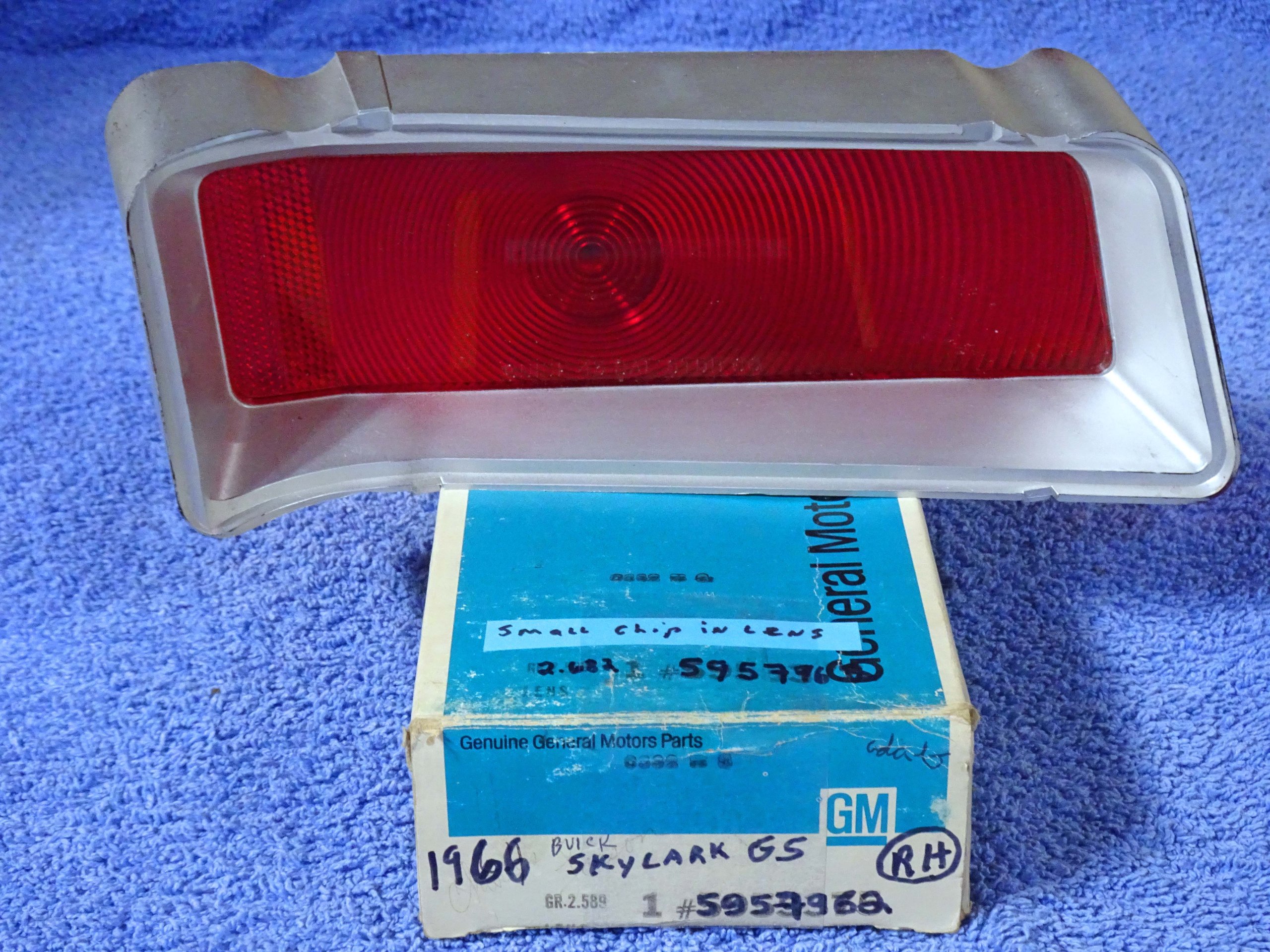 1966 Buick Special Skylark Gransport GS Tail Light Lamp Lens NOS