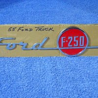 1955 Ford Truck F250 Chrome Hood Side Moulding NICE