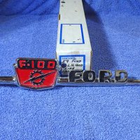 1959 Ford Truck F100 Chrome Hood Side Ornament NICE