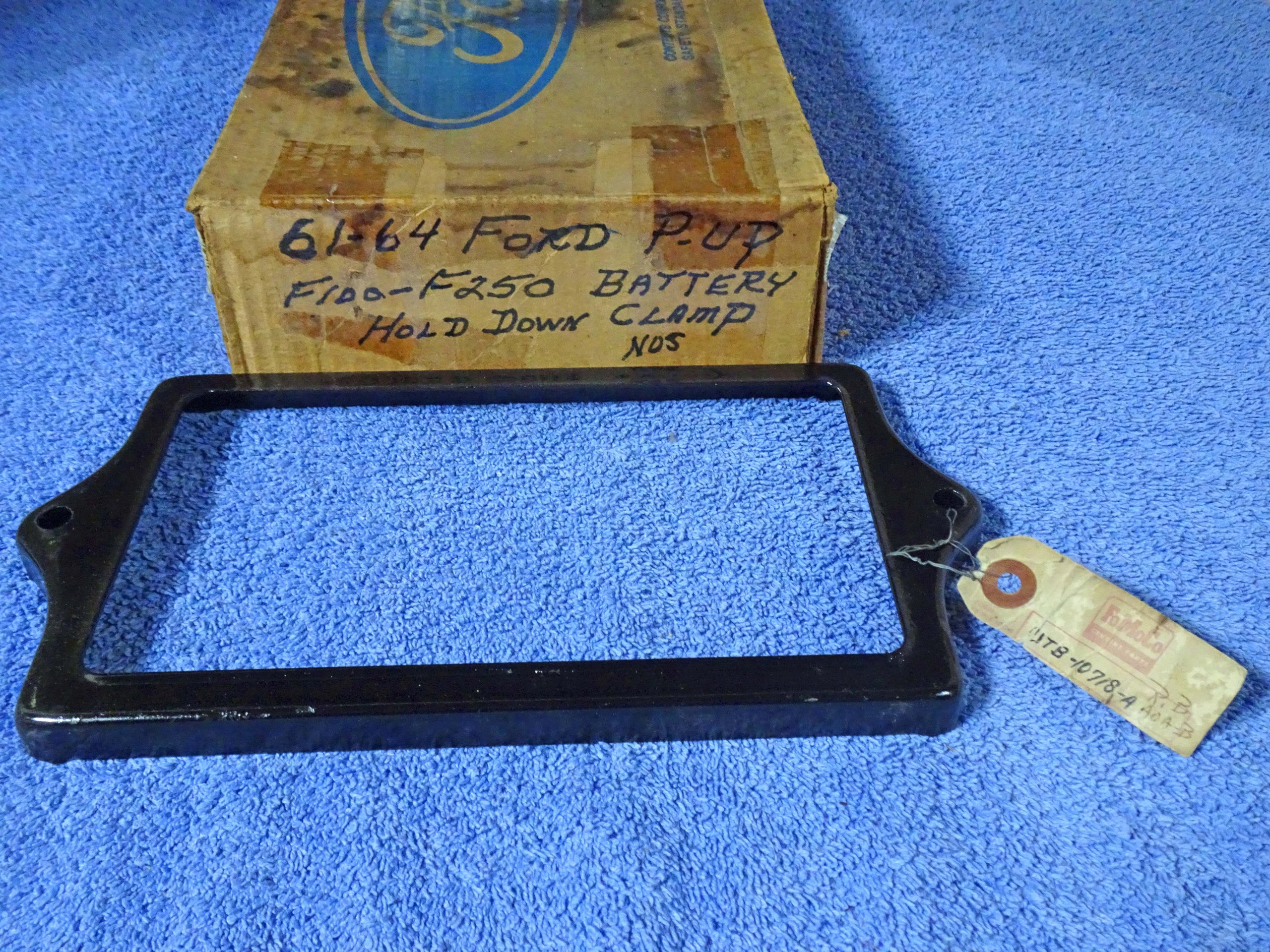 1961 1962 1963 1964 Ford Truck F100 F250 Battery Hold Down Clamp Bracket NOS