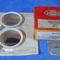 1965 1966 Ford Truck ROTUNDA Accessory Outside Rear View Diminishing Mirror Kit NOS