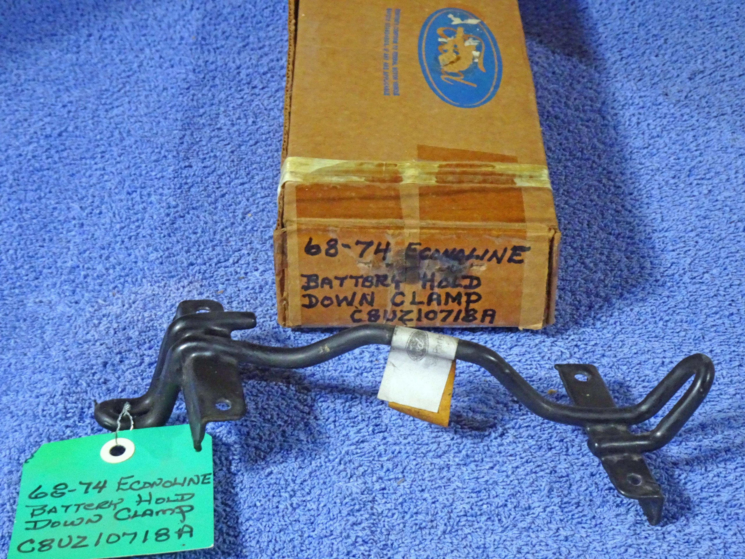 1968 1969 1970 1971 1972 1973 1974 Ford Econoline Battery Hold Down Clamp Bracket NOS