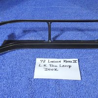 1972 Lincoln Continental Mark III Tail Light Lamp Chrome Bezel Door