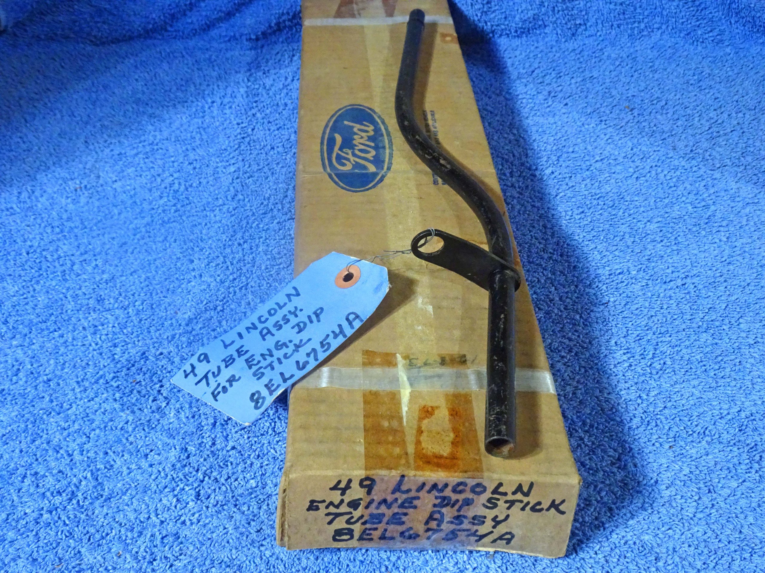 1949 Lincoln Engine Dip Stick Tube Assembly NOS
